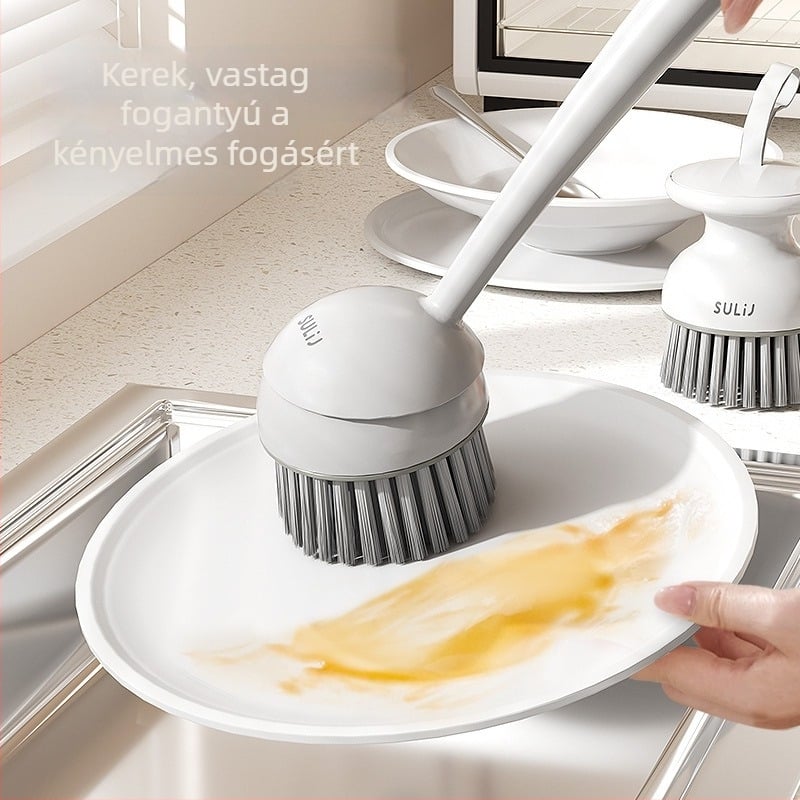 Többfunkciós konyhai kefe lábasok és edények tisztításához