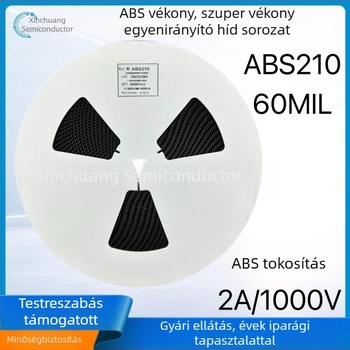 ABS210 egyenirányító híd tömbben, SOP-4 csomagolás, SMD egyenirányító, 2A/1000V kapcsolóüzemű tápegység