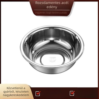 Élelmiszer-minőségű rozsdamentes acél medence, nagy méretű háztartási mosogatótál zöldségek mosásához, vastagabb kialakítás, kereskedelmi felhasználás