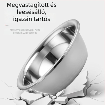 Nagy méretű rozsdamentes acél mosóedény, élelmiszer-minőségű, vastagított, zöldségek mosására és dagasztására, háztartási konyha