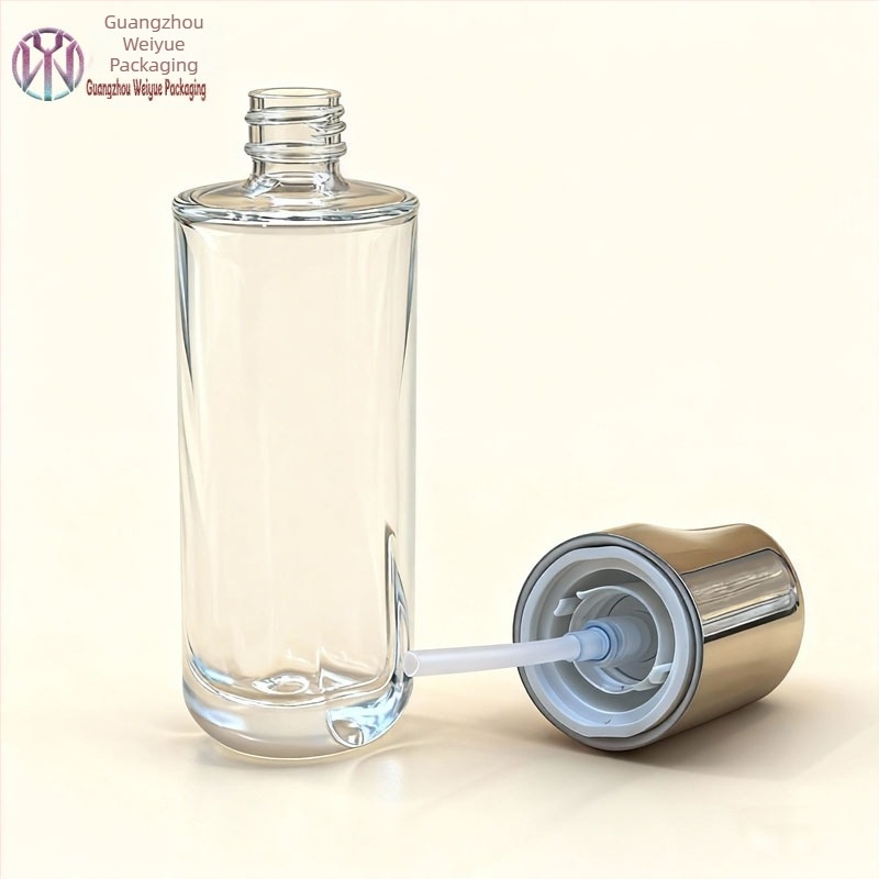 Üveg kozmetikai csomagoló készlet: 40ml esszencia, 100ml lotion üveg, 30g krémes tégely, 50g arckrém tégely