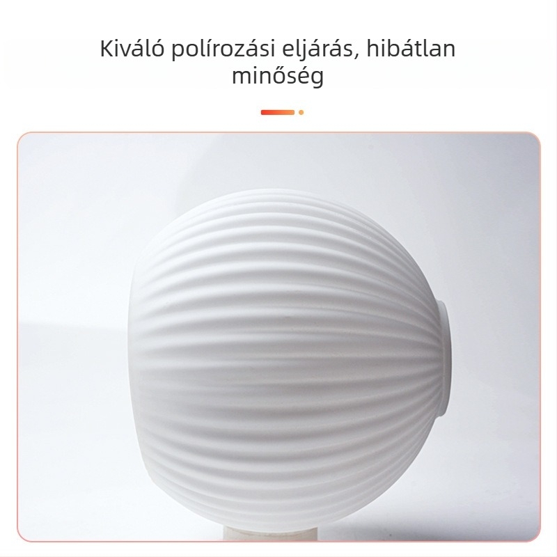 Csíkos lapos szóda-lime üveg lámpaernyő, tejesfehér gömb alakú burkolat, DIY csillár-kiegészítő (izzó nélkül)