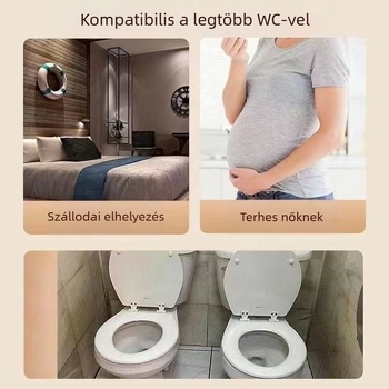 Egyszer használatos, vastagabb, vízálló WC-ülőfedél, nyomtatott mintával, hordozható utazásokhoz, kórházak és szállodák számára