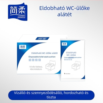 Egyszer használatos, teljes lefedésű WC-ülőke matrac kismamáknak utazáshoz, hordozható hotell WC-ülőke védő, vízálló