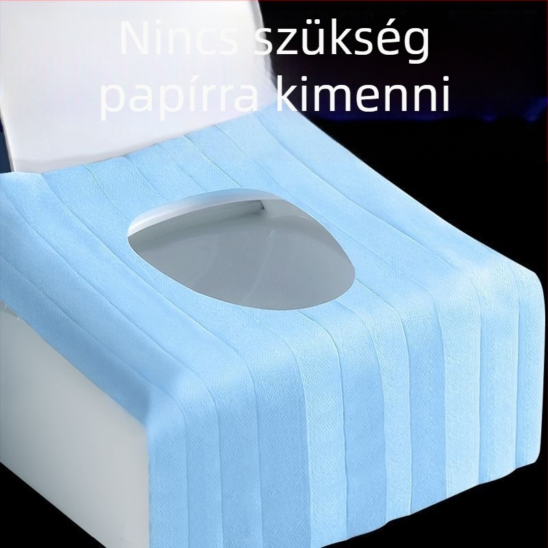 Egyszer használatos WC-ülésvédő teljes fedéssel, utazáshoz és hotelhasználathoz, szennyeződés elleni védelem, papíralapú ülésvédő szülés utáni anyáknak