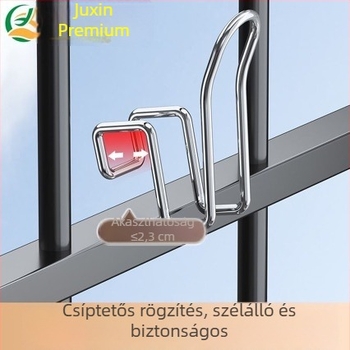 Rozsdamentes acél erkély ruhaszárító állvány, egyoszlopos, hordozható, kültéri használatra