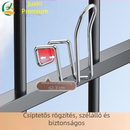 Rozsdamentes acél erkély ruhaszárító állvány, egyoszlopos, hordozható, kültéri használatra
