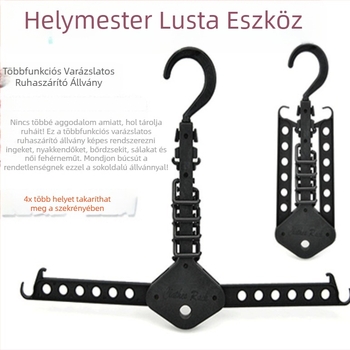 Összecsukható, hordozható ruhakasztó – többfunkciós, utazáshoz és otthonhoz, helytakarékos