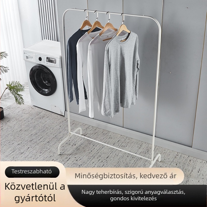 Földön álló ruhaszárító egyetlen rúddal