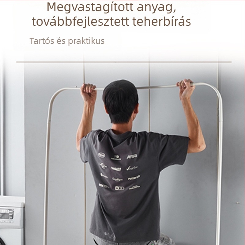 Földön álló ruhaszárító egyetlen rúddal