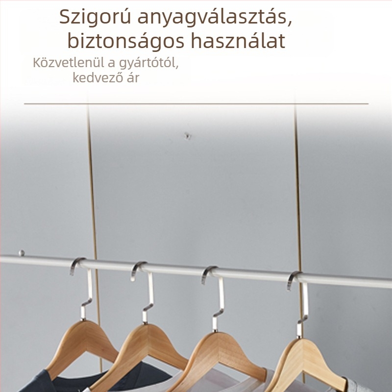 Földön álló ruhaszárító egyetlen rúddal