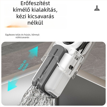 Multifunkcionális asztali mini mop, kézi használatra, szivacsos nedvességfelvétellel, fürdőszoba, WC és konyha