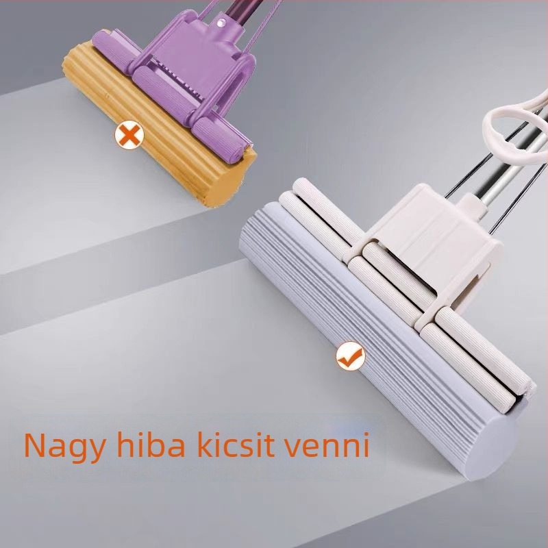 Nagy szivacs mop, 60 cm, extra nagy háztartási nedvszívó PVA mop, 2025 új modell, fej 43 cm