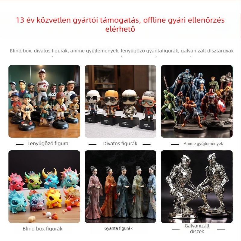 Személyre szabott PU gyanta figura – 3D aranyos kabala