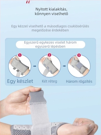 Csukló rögzítő és támaszkészlet ficam és ízületi sérülések utáni felépüléshez
