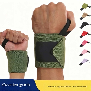 Edzéshez használható csuklókompressziós bandázs – támogatja a deadliftet, a súlyemelést, a fekvenyomást és a fekvőtámaszokat, védi a csuklót a megcsavarodástól