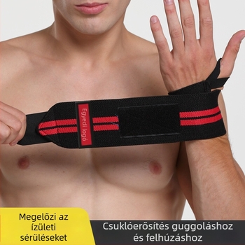 Csuklókompressziós bandázs erőedzéshez – állítható támogatás súlyemeléshez és rudgyakorlatokhoz, anti-rotáció