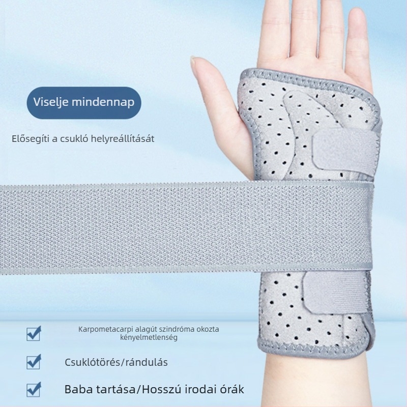 Csukló immobilizáló sín rándulásokhoz és ínhüvely-sérülésekhez, törések támogatása, fájdalomcsillapítás, ízületi felépülés, uniszex