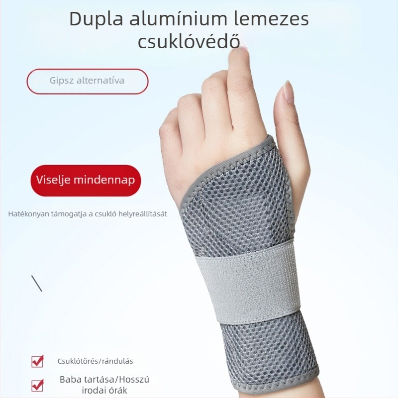 Csukló immobilizáló sín rándulásokhoz és ínhüvely-sérülésekhez, törések támogatása, fájdalomcsillapítás, ízületi felépülés, uniszex