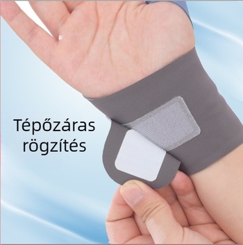 Elektromos melegítő vibrációs csuklómasszírozó mágneses támasztóval, uniszex, sporthoz