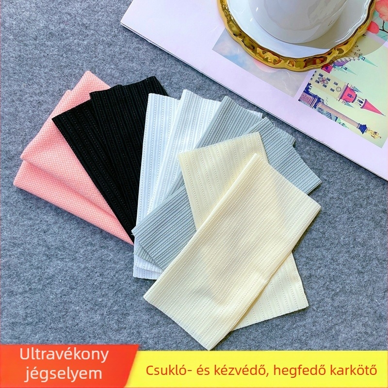 Nyári ultra vékony jégselyem csukló- és alkarvédő, UV-védelem, hegnyomok fedése és tetoválások álcázása