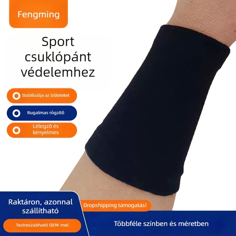 Csuklópánt nedvszívó törölközővel, lélegző nylonból, kültéri sportokra (jóga, kosárlabda, futás, futball)