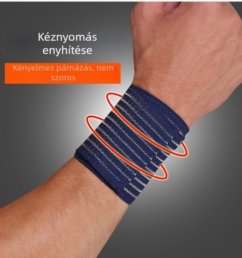Állítható csuklórögzítő elasztikus öntapadós szalaggal – sport és fitnesz eszköz a húzáshoz