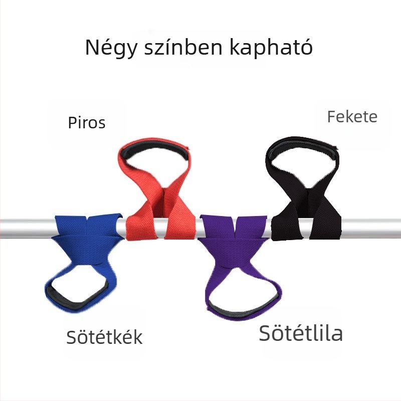 8 alakú csúszásmentes védőhüvely húzásokhoz és deadlifthez – csuklótámasz fitness kiegészítő