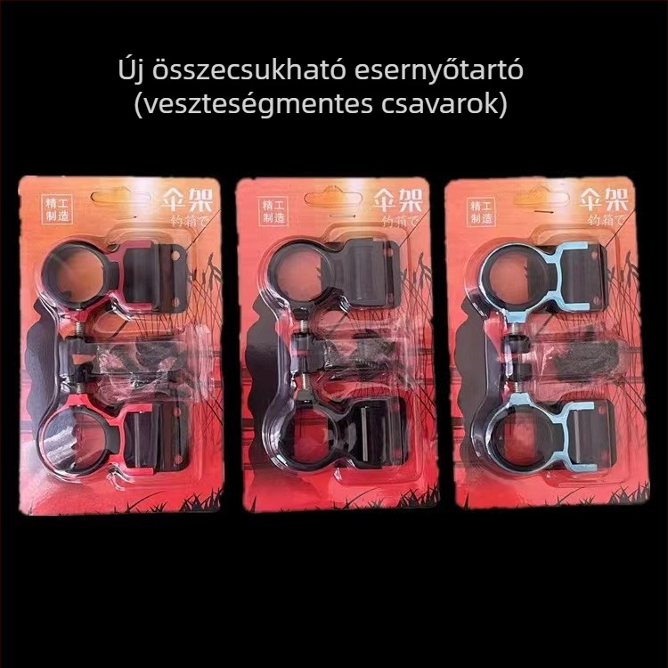 Alumínium ötvözetű horgász doboz esernyőtartó, osztott összecsukható kiegészítő, könnyű és merev