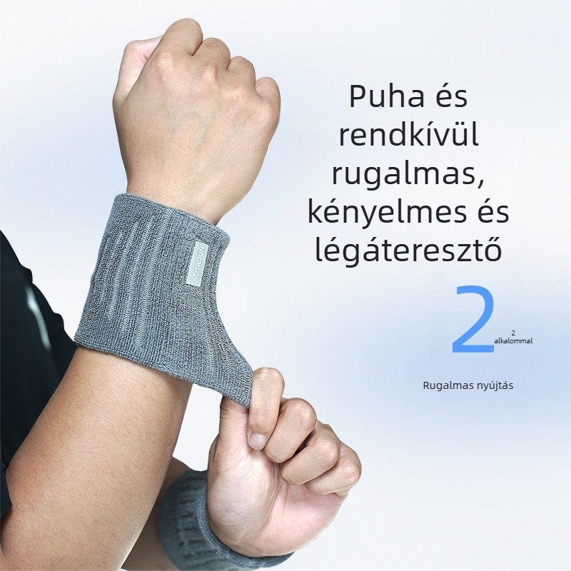 Pamutból készült csuklópánt sportokhoz, izzadságot felszívó