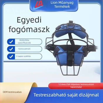 Személyre szabott baseball sisak arcvédő, felnőtteknek állítható méretű, védőfelszerelés