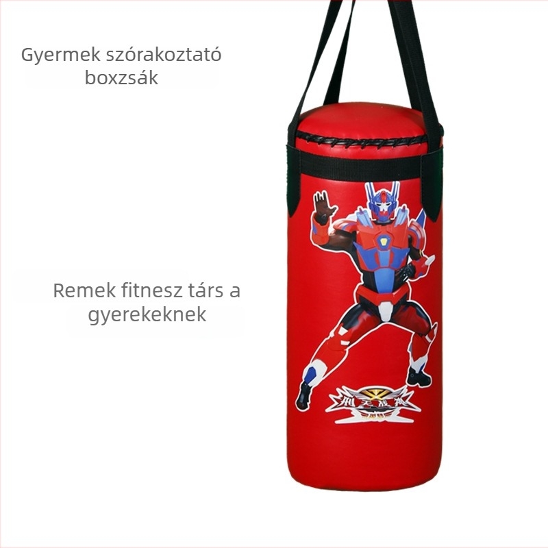 PU bőrből készült függő boxzsák, otthoni használatra, függőleges kivitel, tartós.