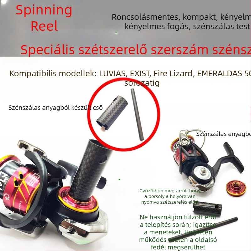 DAWA Karbonszálas orsó szétszerelő eszköz — nem-károsító, speciális eszköz horgászorsó karbantartásához és a szerszámos doboz javításához