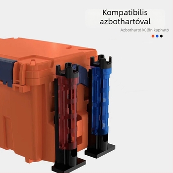 707 Multifunkcionális kettős rétegű horgászdoboz, 7L, kültéri tároló, teljes készlet