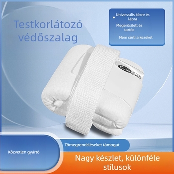 Kórházi stílusú végtagkorlátok, pszichiátriai izgatottság elleni korlátok, posztoperatív ágykorlátok a leesés megelőzésére, csúszásmentes védőeszközök a kézre és a lábakra