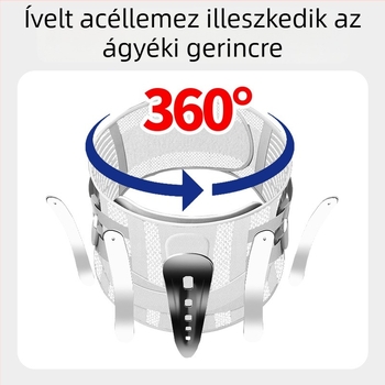 Légáteresztő ágyéki támogató öv férfiaknak és nőknek, kifejezetten ágyéki porckorongsérv utáni gyógyuláshoz, deréktáji öv acéllemez-támasz