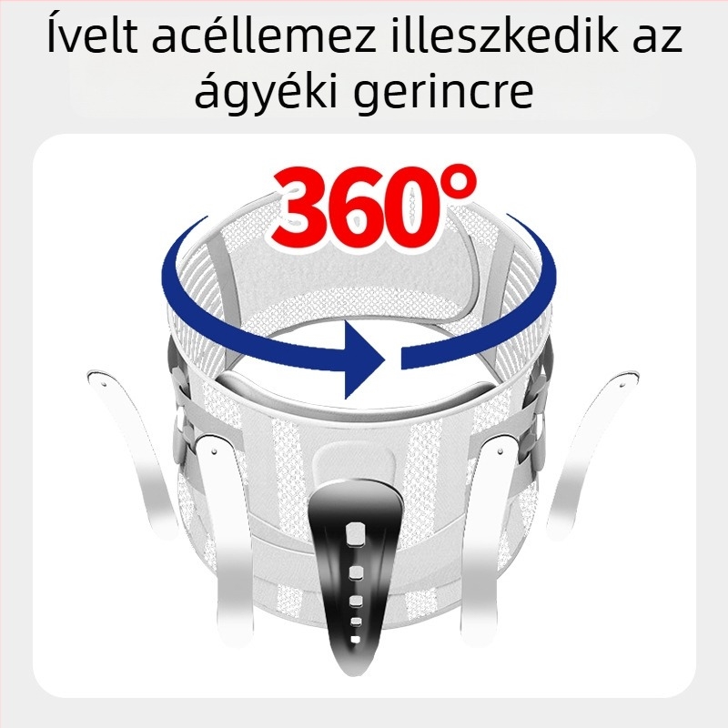 Légáteresztő ágyéki támogató öv férfiaknak és nőknek, kifejezetten ágyéki porckorongsérv utáni gyógyuláshoz, deréktáji öv acéllemez-támasz