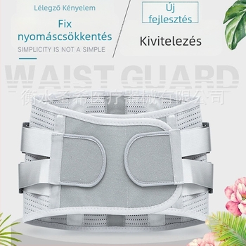 Súlyemeléshez deréktámasz acéllemezzel, légáteresztő, önmelegedő terápiás öv férfiak és nők számára