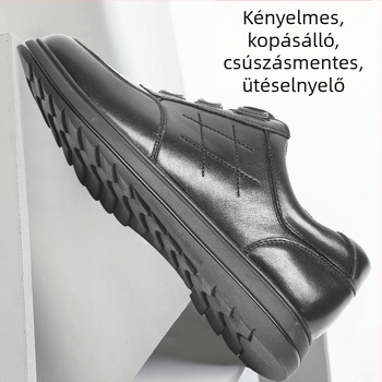 Férfi mindennapi bőrcipő – lélegző, csúszásmentes, tartós a mindennapi ingázáshoz