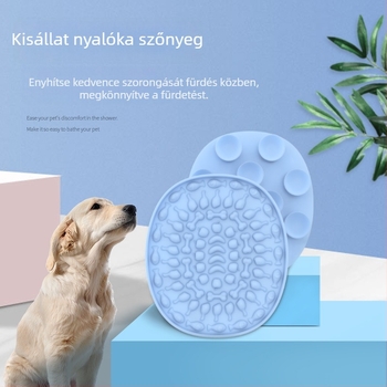 Szilikon nyalogató matrac és lassú etető tál kutyáknak és macskáknak – interaktív ételrejtvény