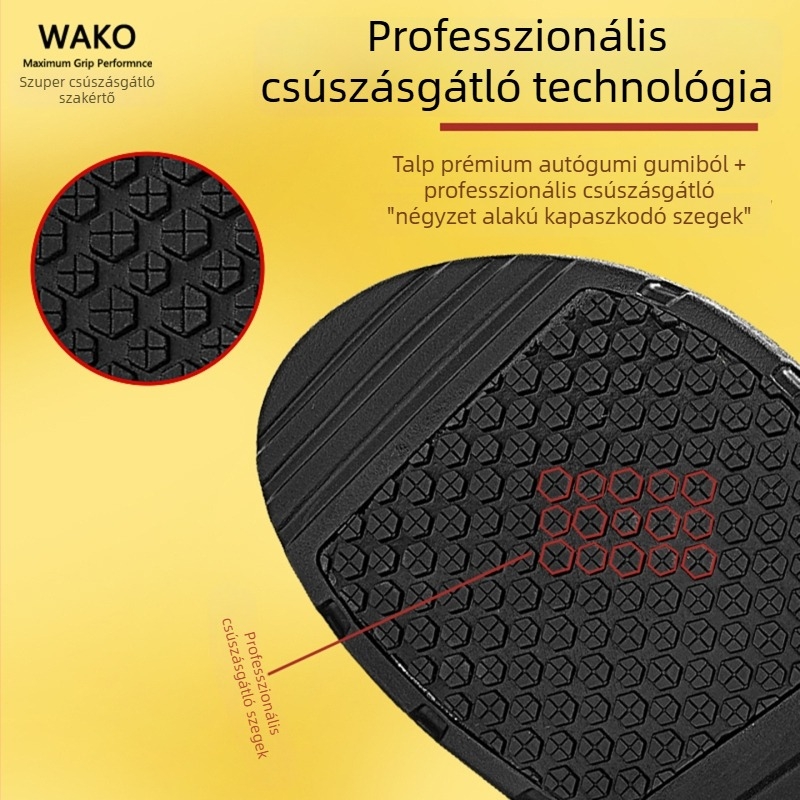 WAKO Férfi velúr konyhai munkacipő – csúszásmentes, vízálló