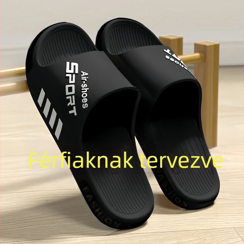 Férfi nyári kültéri sportpapucs, vízálló, vastag talppal, csúszásmentes, szagtalan és kopásálló