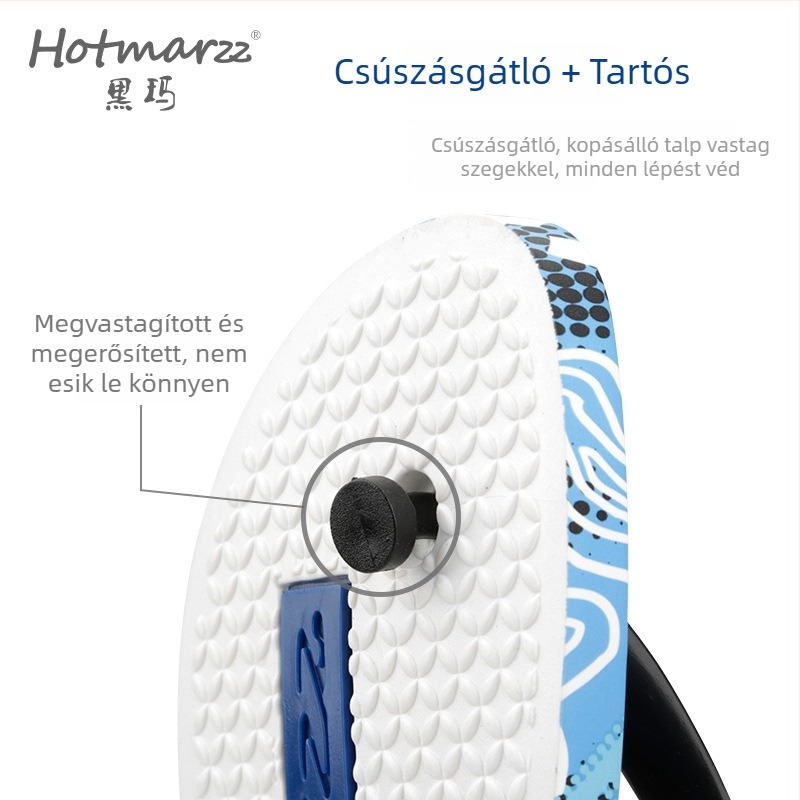 Hotmarzz Hemma férfi flip-flopok – PVC csúszásmentes kültéri szandálok strandhoz és utazásokhoz