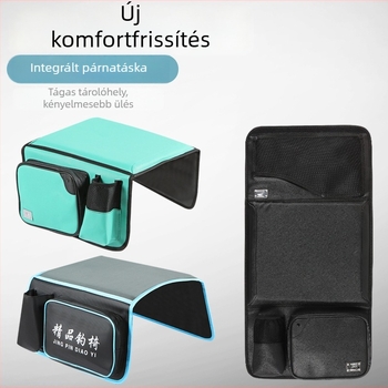 Horgász dobozhoz és székre való ülőpárna – többfunkciós vastag párna oldalsó zsebbel és mellény-tárolóval, négy évszakos puha kényelem
