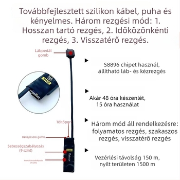 Lábtalp vibrációs talpbetét, halk szinkron vibráció és kétirányú emlékeztető szenzor