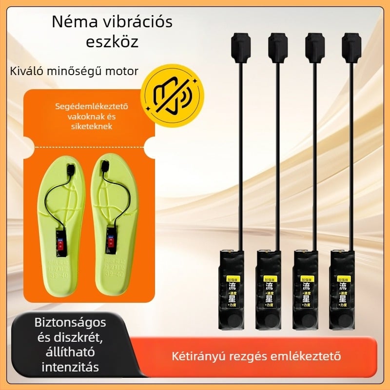 Lábtalp vibrációs talpbetét, halk szinkron vibráció és kétirányú emlékeztető szenzor