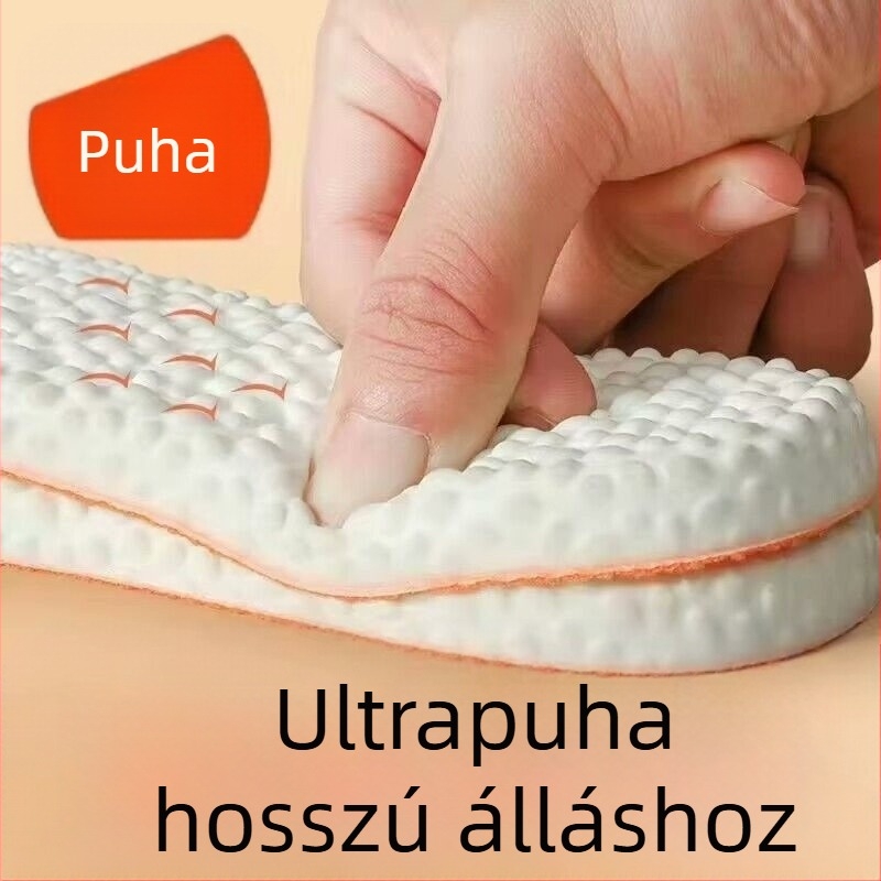 PU edzés talpbetét – dezodoráló, hosszú állás elleni, ultra-mek, nedvszívó, lélegző, teljes talpbetét popcorn-érzetű párnával