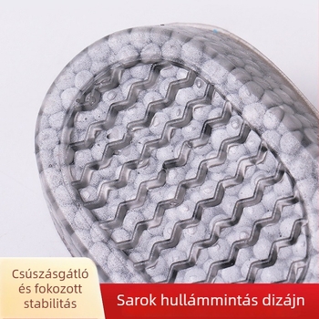 Láthatatlan magasság növelő fél talpbetét szilikonból, popcorn textúrával, lélegző, csúszásmentes, öntapadós, férfiaknak és nőknek