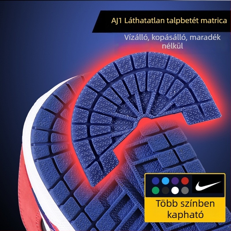 AJ1 talptalp matrica kosárlabda cipőkhöz, csúszásmentes és kopásálló talptakaró Air Force One