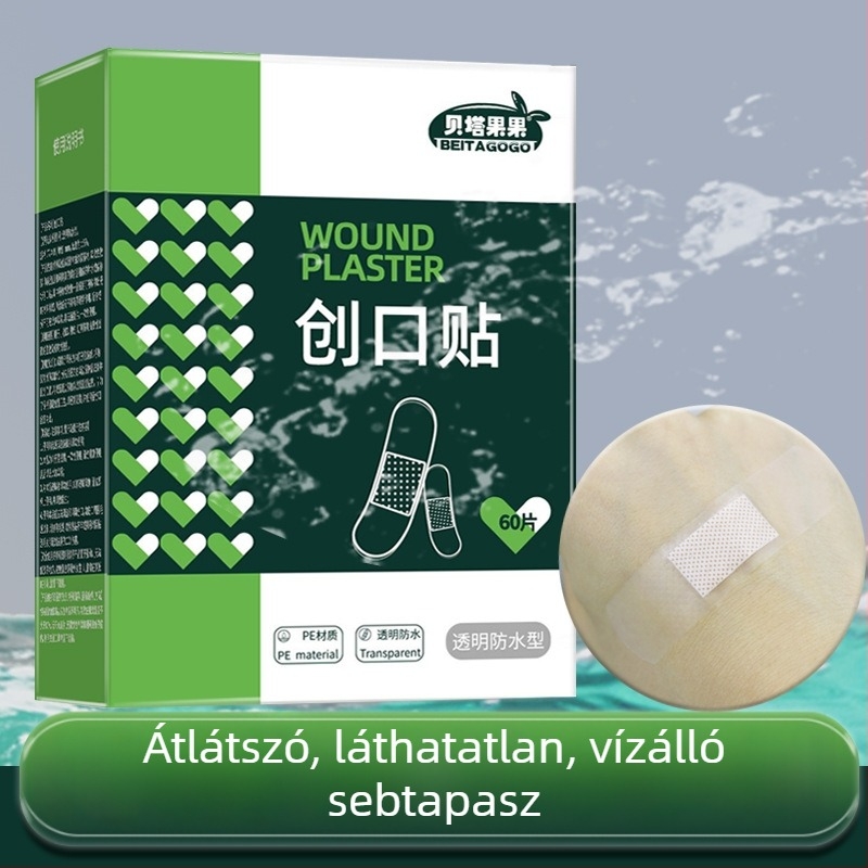 Beta Fruit Átlátszó vízálló sebtapasz, hemostatikus hatású, mikroporózus, lélegző a lábak számára